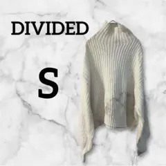 冬物✨️ DIVIDED 【S】ホワイトハイネックセーター