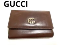 GUCCI グッチ GGマーモント コンパクトウォレット 三つ折り財布 レザー