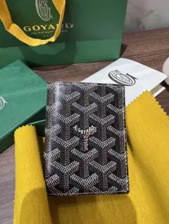 GOYARD 幾何学模様 名刺入れ 極美品 GOYARD ゴヤール 二つ折りカードケース インサート