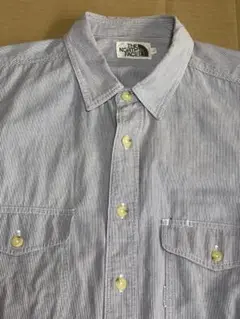 THE NORTH FACE ノースフェイス　　　ストライプ ワークシャツ L