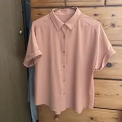 GU オレンジ シャツ M