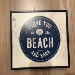 【美品】I LOVE YOU TO THE BEACH AND BACK 壁飾り