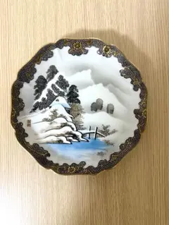 九谷　朝日製　波型花柄陶器皿 5枚セット 九谷 朝日製 波型花柄陶器皿 5枚セット - メルカリ