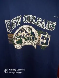 NEW ORLEANS Tシャツ ネイビーVネック