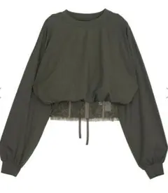 ameriアメリBABY DOLL LAYERED LS TEE