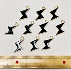 稲妻　サンダー　エナメルチャーム　10個
