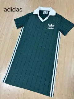 完売品！アディダスオリジナルス 3ストライプスピンストライプドレスワンピースXL