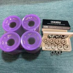 Carver、YOW、ロングスケートボード　70mmソフトウィール+ベアリング