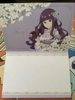 フェルン　招待状風カード　事前予約限定特典　カフェ　Flower Garden
