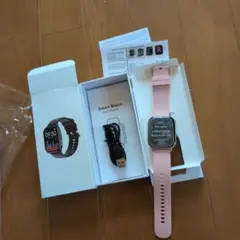 スマートウォッチ ピンク 本体