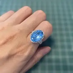 貴和製作所ハンドメイド　青色の指輪