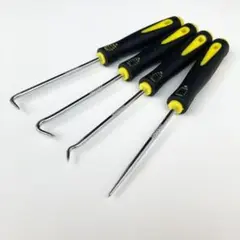 4本セット オイルシールガスケット用 Oリングピックとフック リムーバー