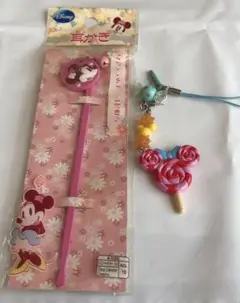ディズニー　耳かき　キーホルダー