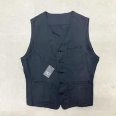 新品　訳あり　COMME CA ISM BG ベスト　ブラック　Lサイズ　メンズ