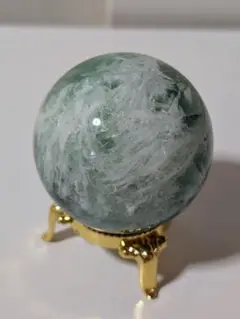 フローライトスフィア　エンジェルフェザーフローライト　49.5mm