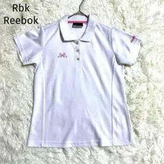 ＊Rbk＊Reebok リーボック【M】半袖ポロシャツ　リボン、ロゴ刺繍