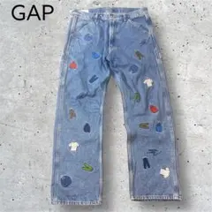 美品✨Gap × ショーンウェザースプーン 32 / 30 デニム　刺繍