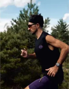 charbonRIDGE ROAD RUNNERS TEC SLEEVELESS