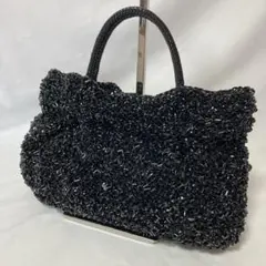 アンテプリマ ハンドバッグ グリッター ワイヤーバッグ 黒 ブラック