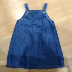 組曲　デニム ジャンバースカート フリル付き