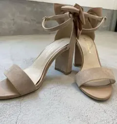 バックリボン　美品サンダル