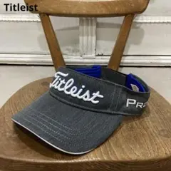 Titleist タイトリスト ツアーバイザー チャコール×ブルー PRO V1