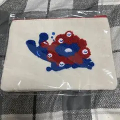 ミャクミャク　おやすみ 刺繍 ポーチ (ひねり揚げなし)