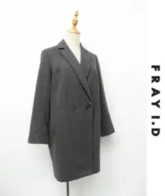 K211/ FRAY I.D チェスターコート ジャケット グレー