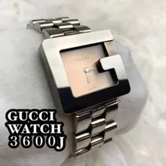 美品✨️GUCCI ステンレス 腕時計 シルバー 3600J 刻印 Gフェイス