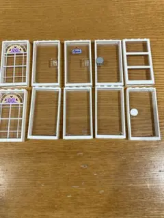LEGO レゴ　窓、ドア　白枠