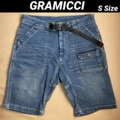 【未着用】GRAMICCI メンズ デニム ハーフパンツ Sサイズ