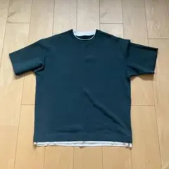 グローバルワーク　ダークグリーン メンズ　Tシャツ