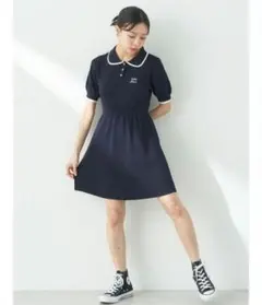 earth music&ecology　ワンポイントポロワンピース