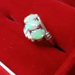 オパール リング 指輪 約11号 シルバー