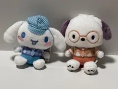 サンリオキャラクターズ　さんさんぴくにっく！マスコット　シナモロール・ポチャッコ