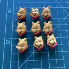 プーさん顔ボタン 8個セット　⑥