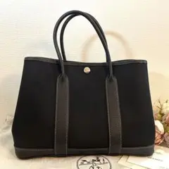 極美品 HERMES エルメス ガーデンパーティ TPM ブラック