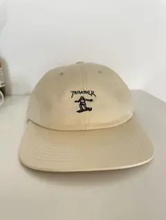 THRASHER スラッシャー　クリーム色キャップ　フリーサイズ