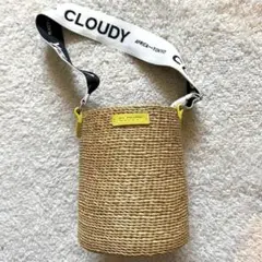 美品　ハンドバック　カゴバック　Tシャツやワンピースに合わせて　CLOUDY