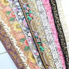 インド刺繍リボン資材　合計5m