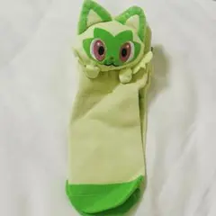 ポケモン ニャオハ 靴下 マスコット付きソックス
