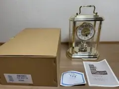 SEIKO セイコー 置き時計 回転振り子 ゴールド アナログ