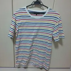 美品 BEAMS ストライプ Tシャツ Lサイズ