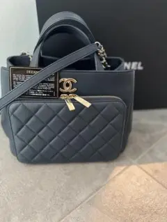 ほぼ新品★Chanel ビジネスアフィニティ シャンパンゴールド金具 ほぼ新品☆Chanel ビジネスアフィニティ シャンパンゴールド金具