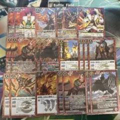 バトスピ　契約炎利家皇獣デッキパーツ