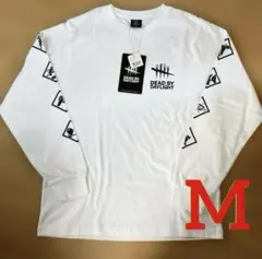 DEAD BY DAYLIGHT 白ロンTシャツ 長袖 Mサイズ プリントロゴ