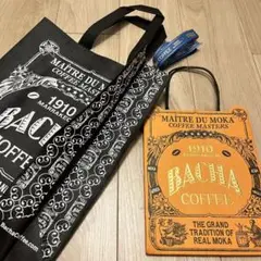 【新品三点セット】バシャコーヒートートバッグエコバッグ紙袋リボン付