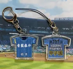 第107回全国高等学校野球選手権大会キーホルダー【青藍泰斗】【他の学校も可能】