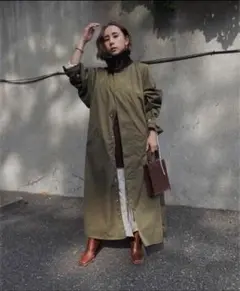 AMERI CORDUROY COLLAR MILITARY COAT