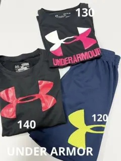 UNDER ARMOUR Tシャツ ハーフパンツ 120 130 140